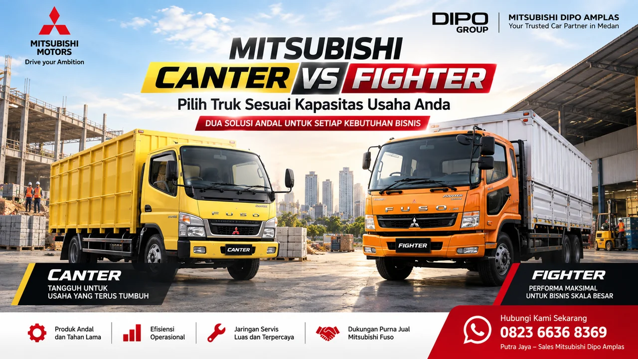 Mitsubishi Canter vs Fighter: Pilih Truk Sesuai Kapasitas Usaha Anda