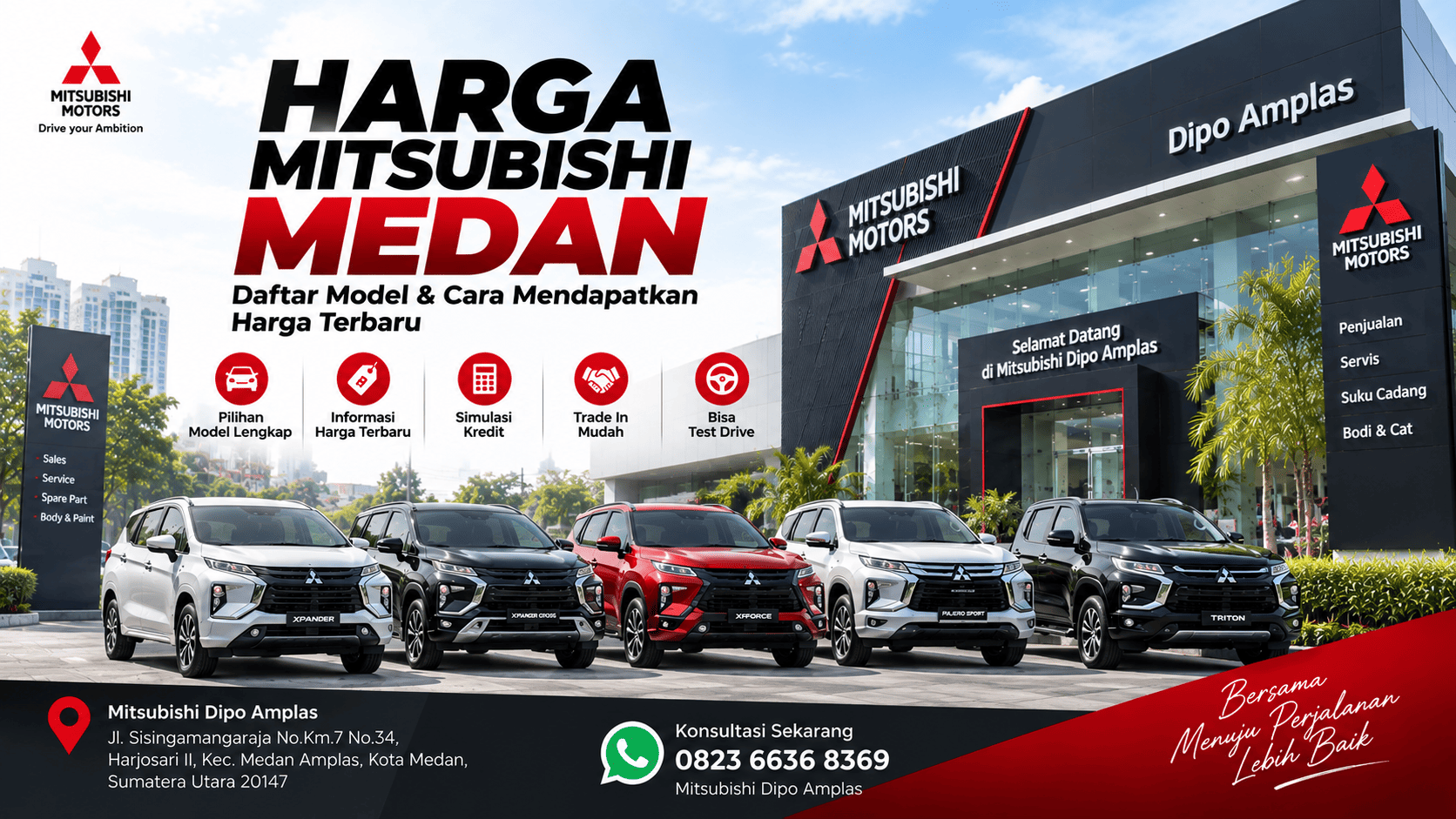 Harga Mitsubishi Medan: Daftar Model dan Cara Mendapatkan Harga Terbaru