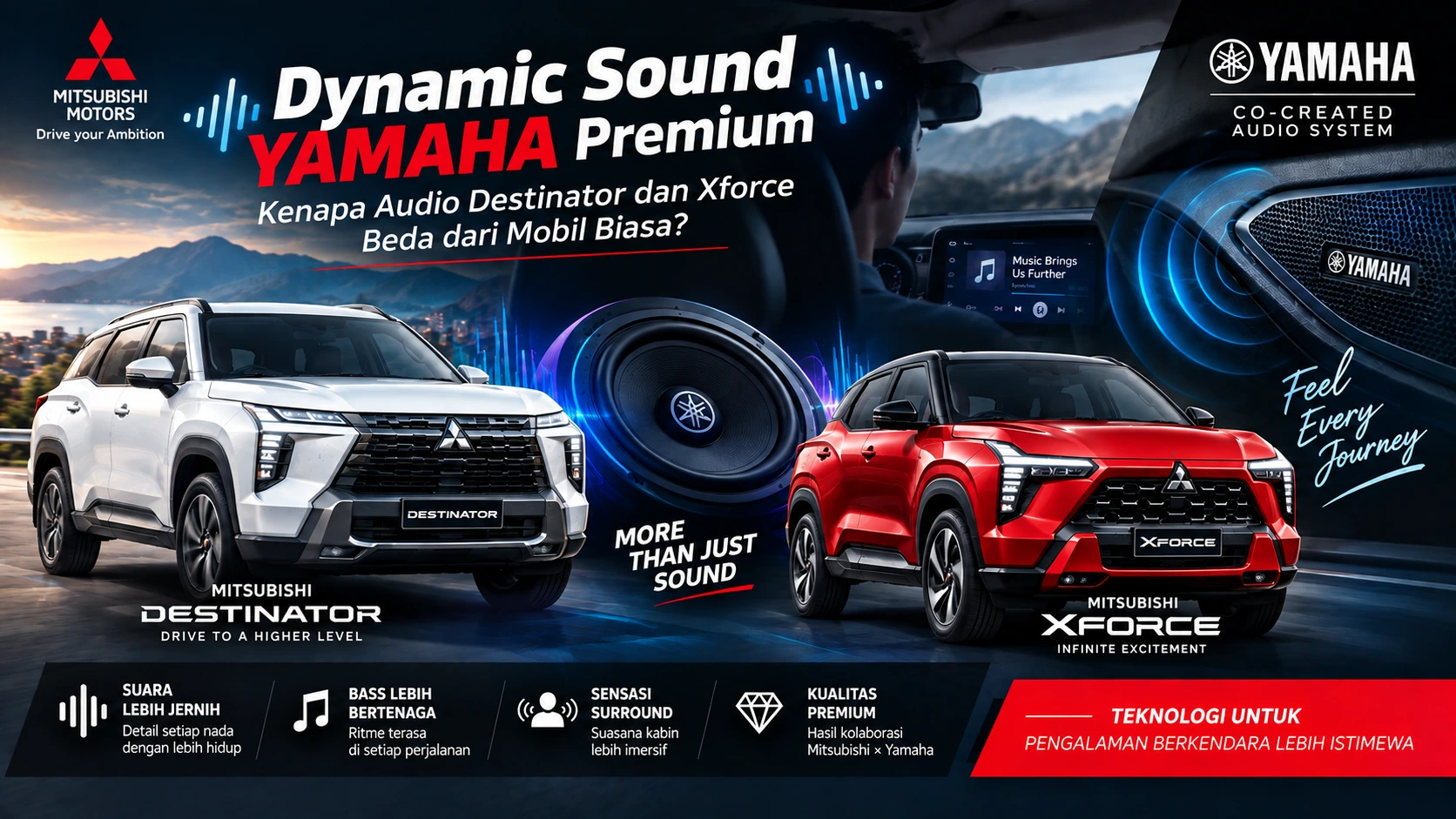 Dynamic Sound Yamaha Premium: Kenapa Audio Destinator dan Xforce Beda dari Mobil Biasa?