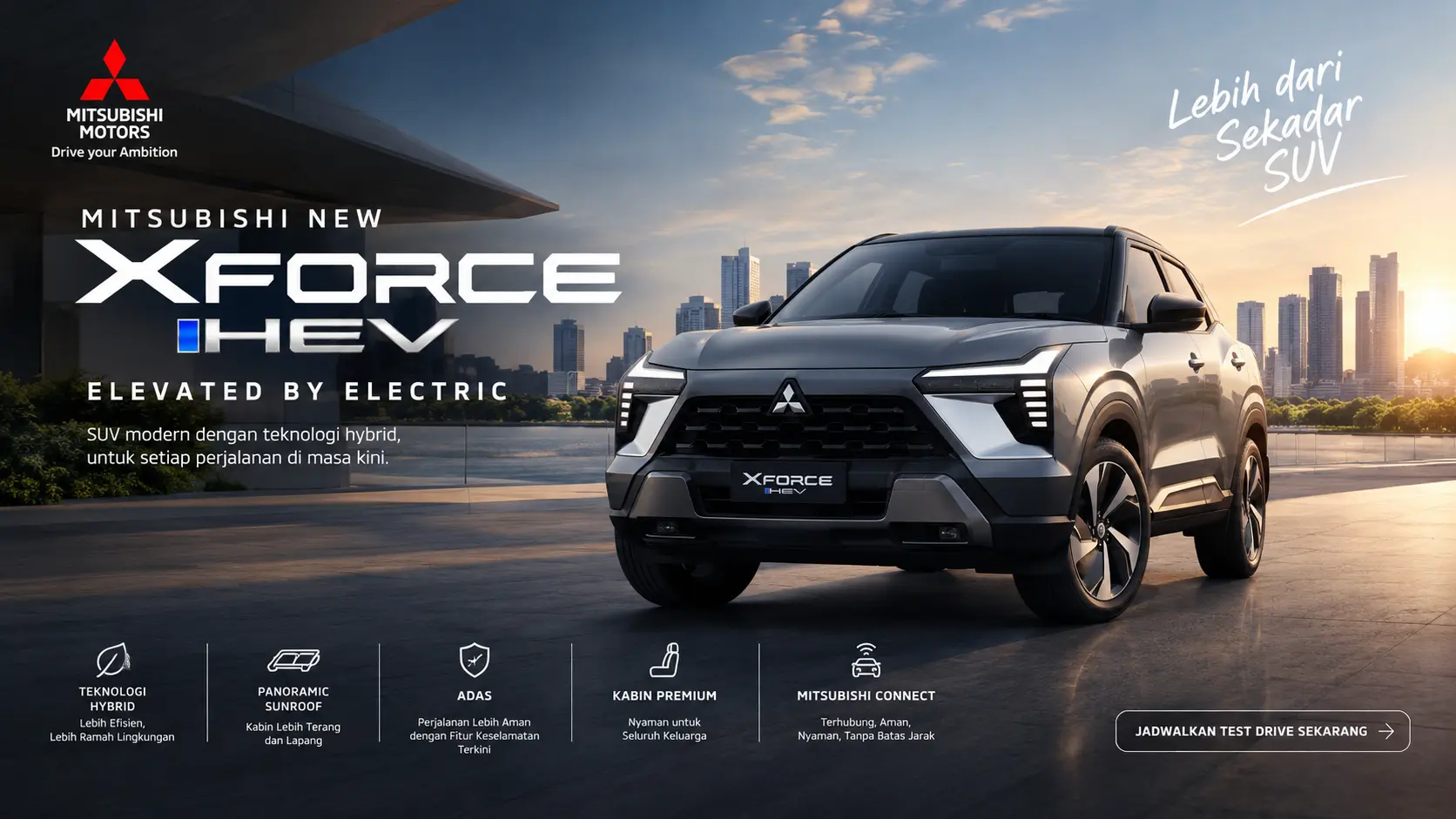 Mitsubishi New Xforce HEV: SUV Modern yang Menjawab Kebutuhan Mobilitas Masa Kini