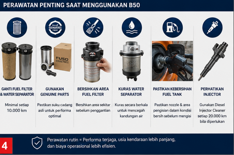 Foto tambahan 1 — Mitsubishi Fuso B50: Apakah Bisa Menggunakan Biodiesel B50?