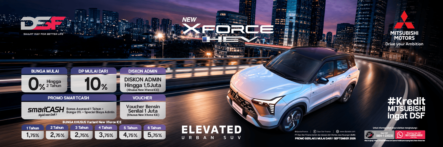 Promo New Xforce Bunga Mulai 0% hingga Bonus Voucher Bensin Rp2,5 Jut